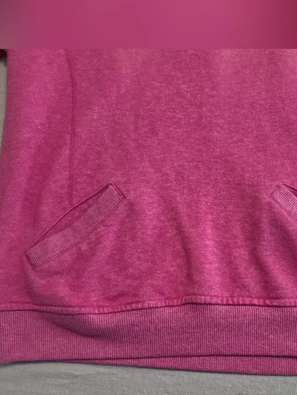 Wet Seal Sweatshirt Front Pockets Pink Women's Size L